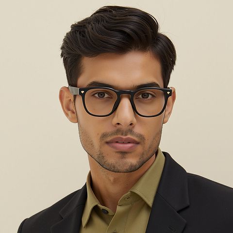 Lenskart Black Full Rim Square left side