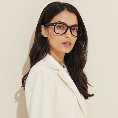 Lenskart Black Full Rim Rectangle right side