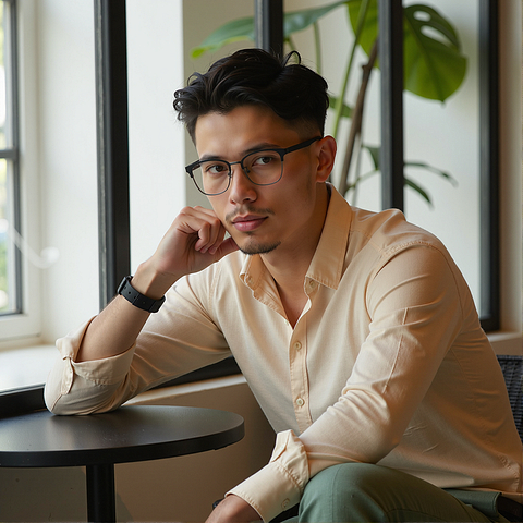Lenskart Black Full Rim Square left side