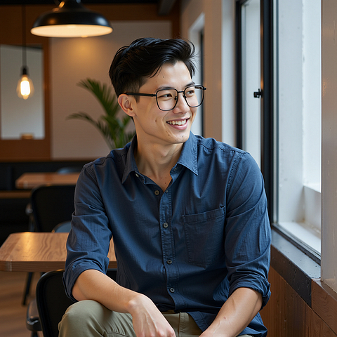 Lenskart Black Full Rim Square left side