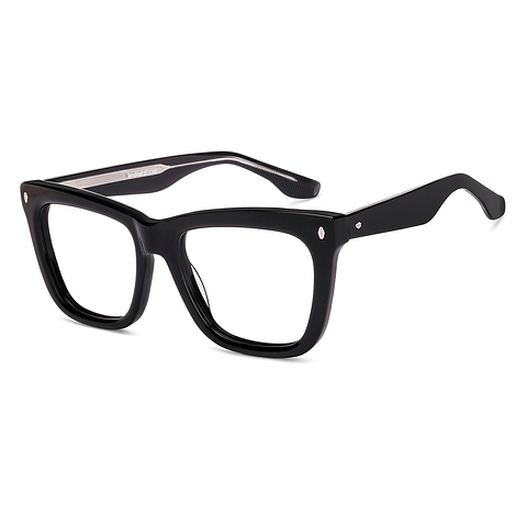 Lenskart Studio Online Black Full Rim Square left side