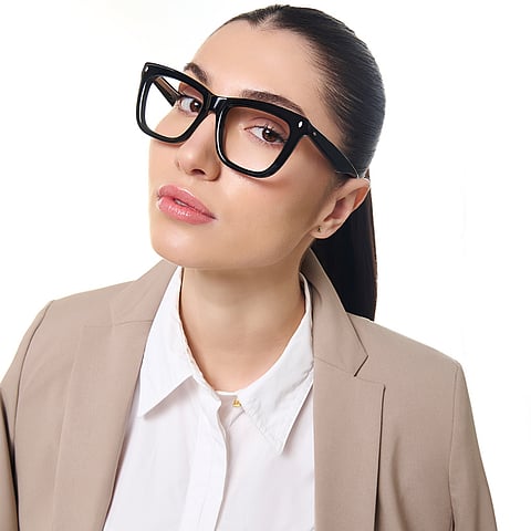 Lenskart Studio Online Black Full Rim Square right side