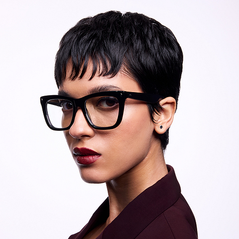 Lenskart Studio Online Black Full Rim Square left side