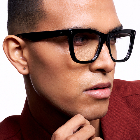 Lenskart Studio Online Black Full Rim Square right side