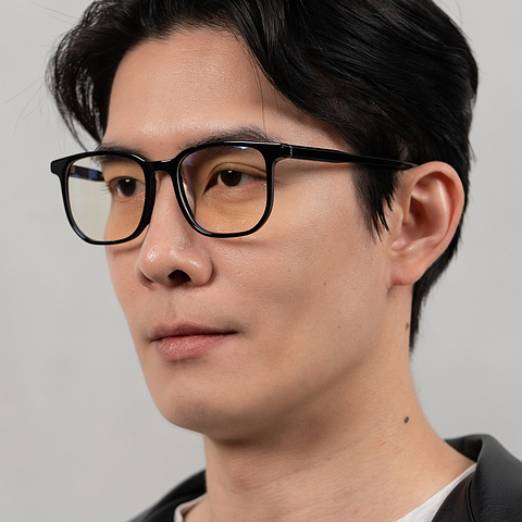 Lenskart STUDIO Black Full Rim Square left side