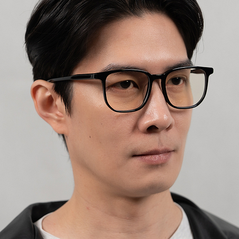 Lenskart STUDIO Black Full Rim Square left side