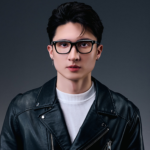 Lenskart STUDIO Black Full Rim Square left side