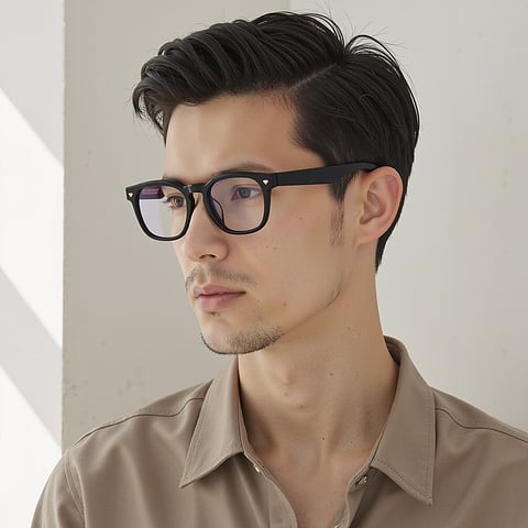 Lenskart STUDIO Black Full Rim Square right side