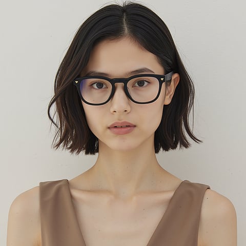 Lenskart STUDIO Black Full Rim Square left side