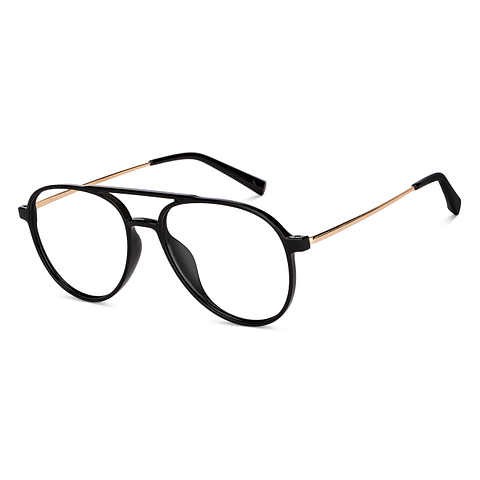 Lenskart Air Online Black Full Rim Aviator right side
