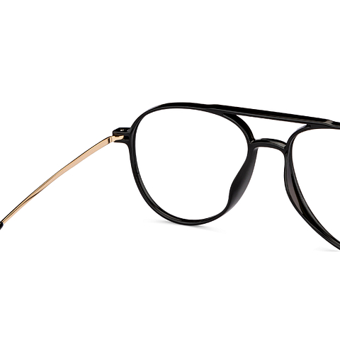 Lenskart Air Online Black Full Rim Aviator right side