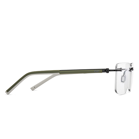 Lenskart Air Online Black Rimless Square left side