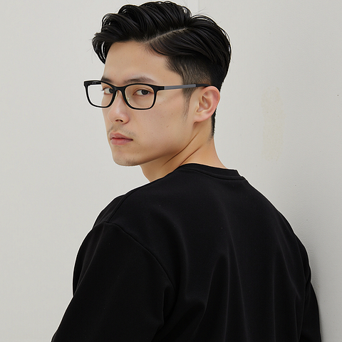 Lenskart Air Online Black Full Rim Rectangle right side
