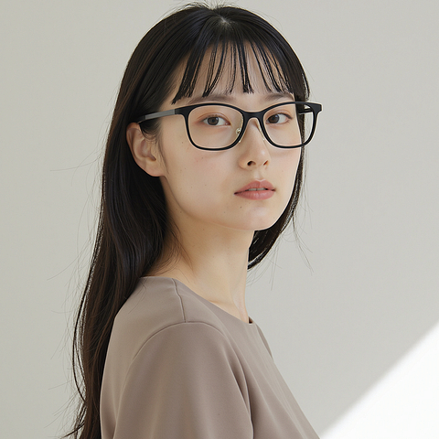 Lenskart Air Online Black Full Rim Rectangle left side