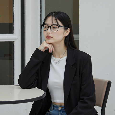 Lenskart Air Online Black Full Rim Rectangle right side