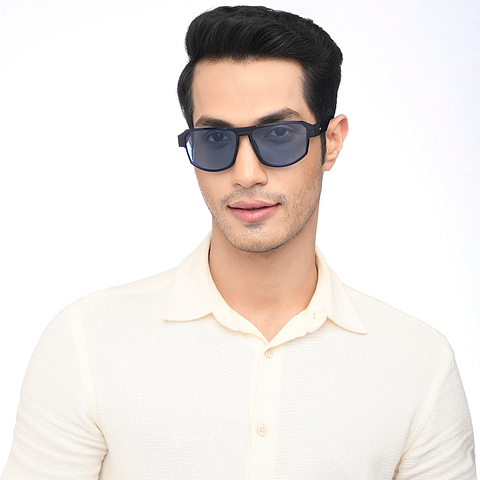 Vincent Chase Online Sky Blue Full Rim Square left side