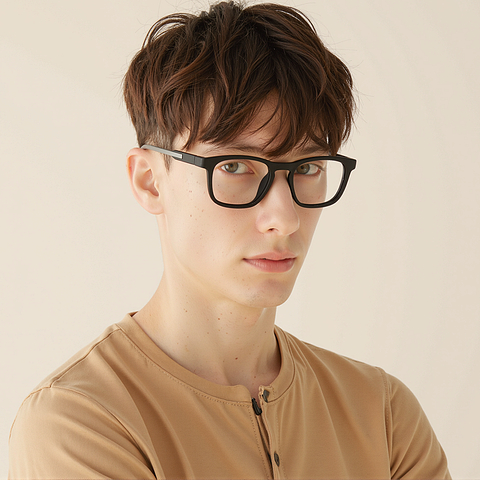 Lenskart Air Black Full Rim Square left side