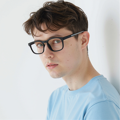 Lenskart Air Black Full Rim Square right side
