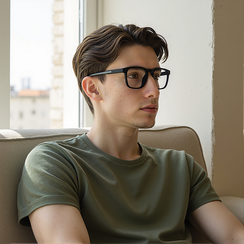 Lenskart Air Black Full Rim Square right side