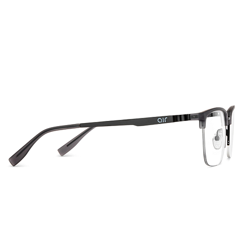 Lenskart Air Online Black Half Rim Square left side