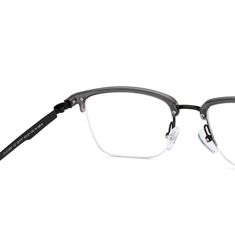Lenskart Air Online Black Half Rim Square right side
