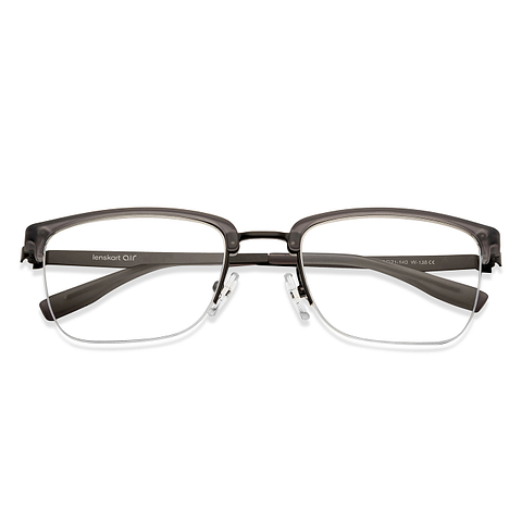 Lenskart Air Online Black Half Rim Square left side