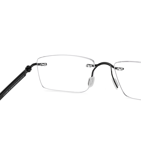 Lenskart Air Online Black Rimless Rectangle right side