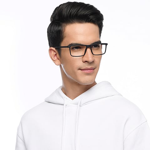 Lenskart Air Black Full Rim Rectangle right side