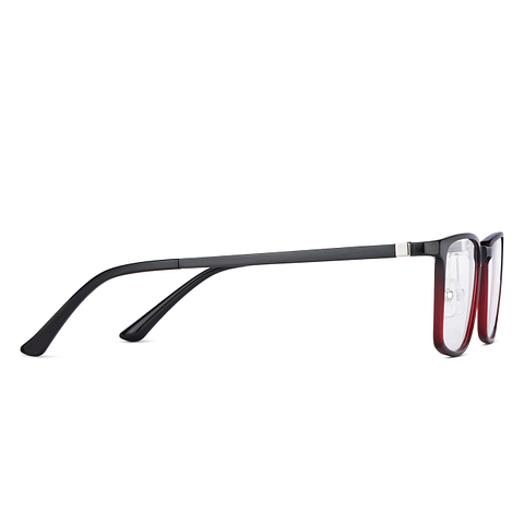 Lenskart Air Black Maroon Full Rim Rectangle left side