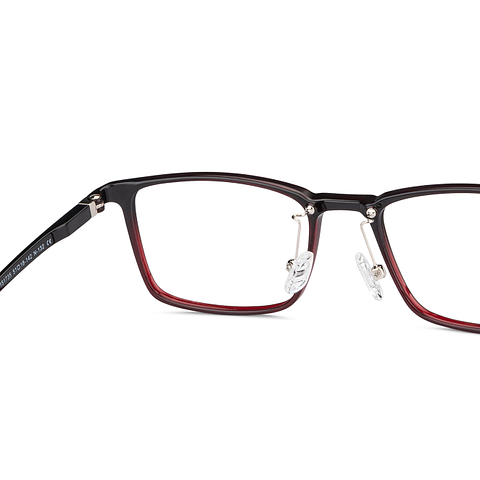 Lenskart Air Black Maroon Full Rim Rectangle right side