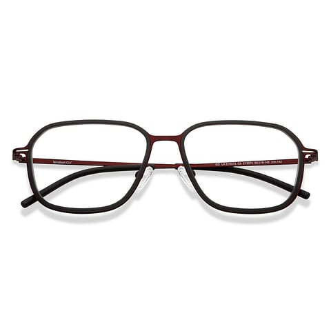 Lenskart Air Online Red Full Rim Square left side