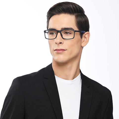 Lenskart Air Online Black Full Rim Rectangle left side