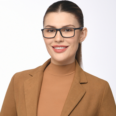 Lenskart Air Online Black Full Rim Rectangle left side