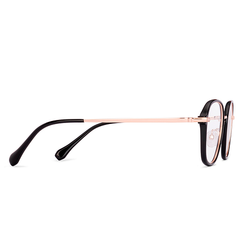 Lenskart Black Full Rim Geometric left side