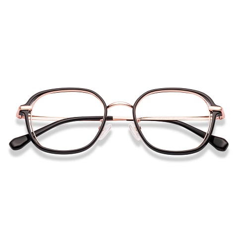 Lenskart Black Full Rim Geometric left side