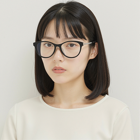 Lenskart Black Full Rim Cat Eye left side