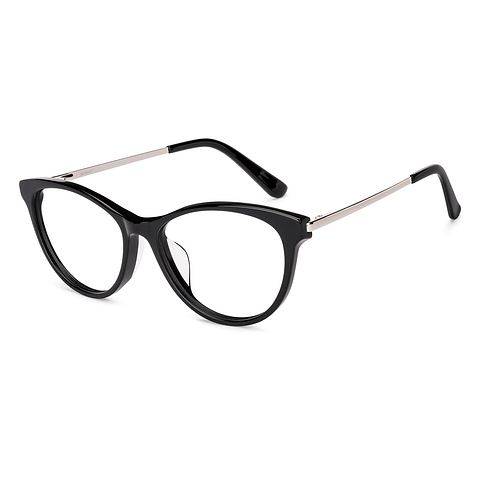 Lenskart Black Full Rim Cat Eye left side