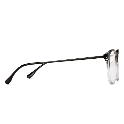 Lenskart Air Black Transparent Full Rim Round left side