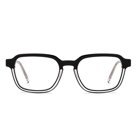 Lenskart STUDIO Black Transparent Full Rim Rectangle right side