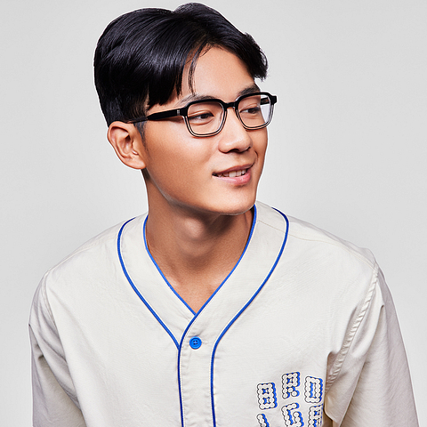 Lenskart STUDIO Black Transparent Full Rim Rectangle left side