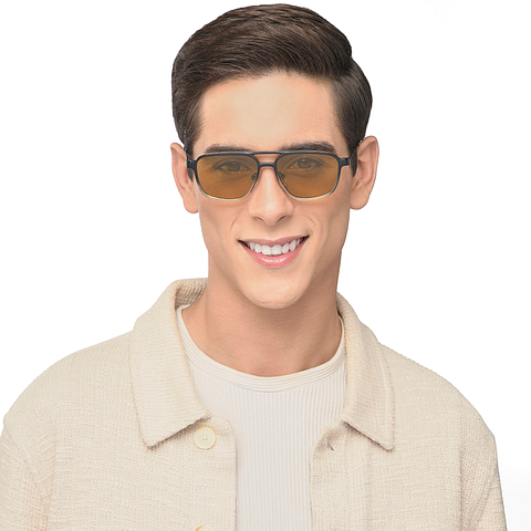 Lenskart Air Online Black Transparent Full Rim Square right side