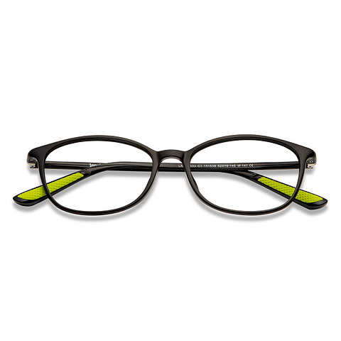 Lenskart Air Online Black Full Rim Cat Eye left side