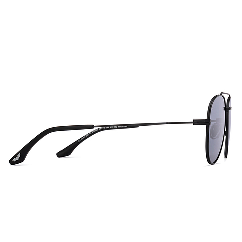 Lenskart STUDIO Black Full Rim Aviator left side