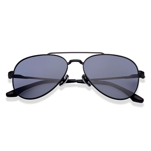 Lenskart STUDIO Black Full Rim Aviator left side