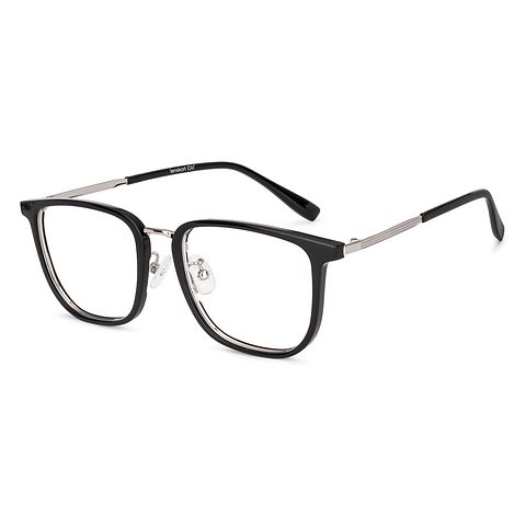 Lenskart Air Gunmetal Full Rim Square left side