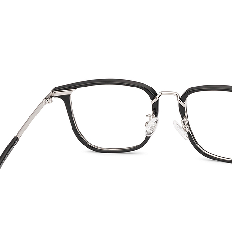 Lenskart Air Gunmetal Full Rim Square left side
