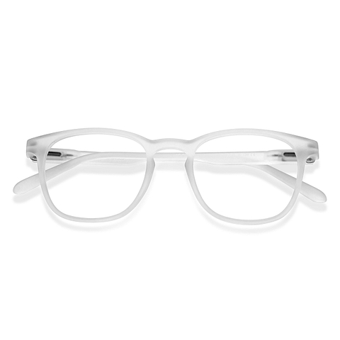 Lenskart BLU Screen Glasses Blue Block Screen Glasses: White Full Rim Wayfarer Lenskart BLU LB E14058-C6 right side Lenskart BLU Screen Glasses Blue Block Screen Glasses: White Full Rim Wayfarer Lenskart BLU LB E14058-C6 right side