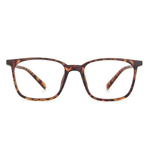 Lenskart BLU Screen Glasses Blue Block Zero Power Screen Glasses: Tortoise Full Rim Square Lenskart Blu LB E13526-C5 left side