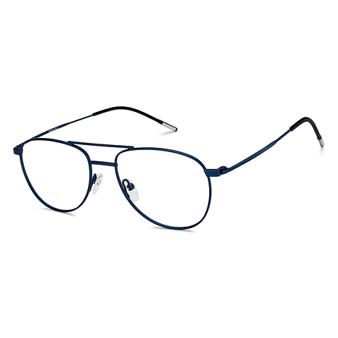 Lenskart BLU Screen Glasses Blue Block Zero Power Phone Computer Glasses: Blue Black Full Rim Aviator Lenskart Blu LB E16051-C1 right side
