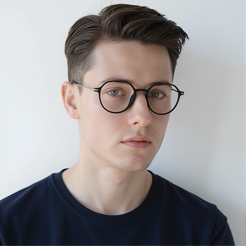 Lenskart Air Black Full Rim Round left side Lenskart Air Black Full Rim Round left side